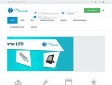 Tablet Screenshot of cabtelecom.com.br